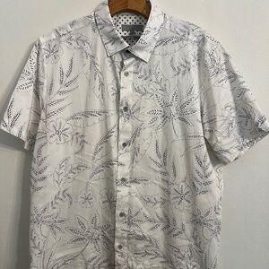 🌿 Ted Baker London Men’s Short Sleeve Button-Up Shirt – Size Small – 100% Cotto